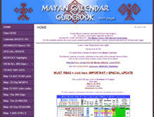 Tablet Screenshot of mayancalendar4u.com